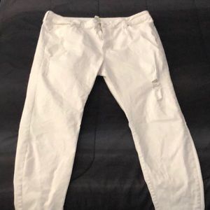 White Distressed Jeans